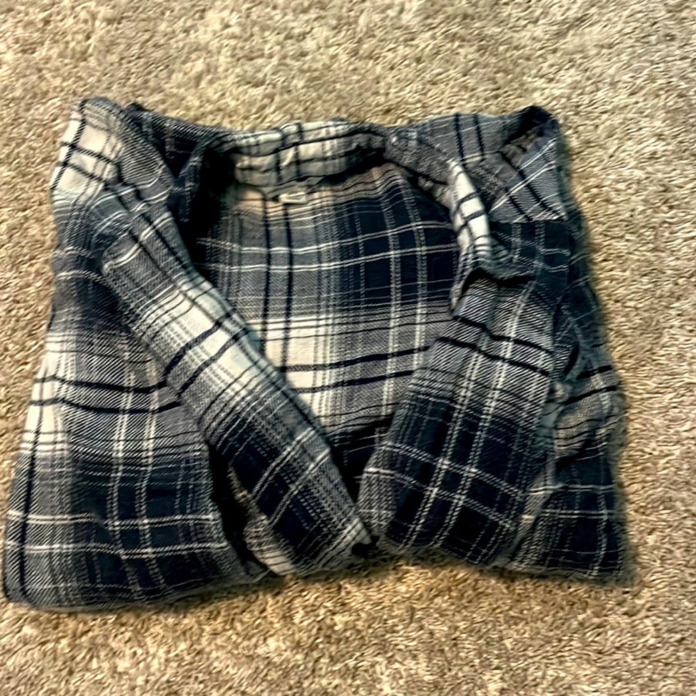 Blue and White Flannel